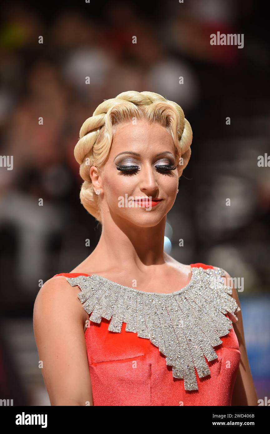 female dancer, dancing at the competition Stock Photo - Alamy