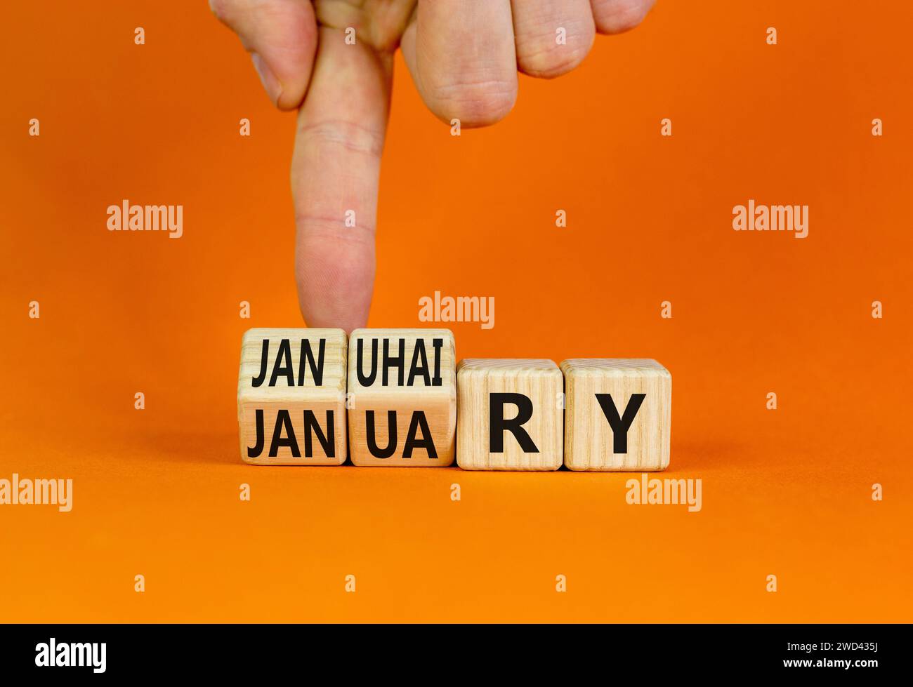 Januhairy or January symbol. Concept words Januhairy or January on ...