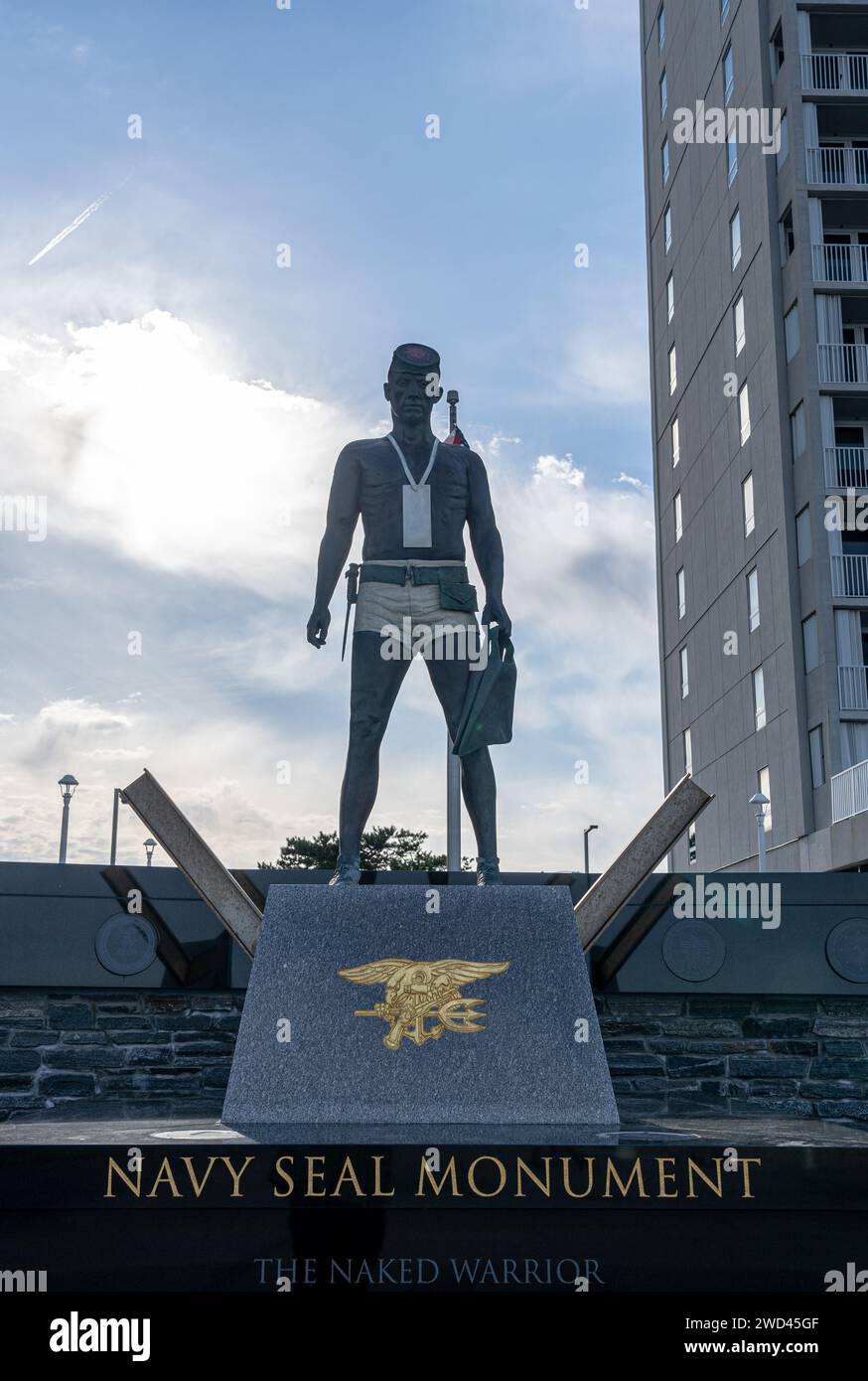 The United States Navy Seal Memorial in Virginia Beach USA Stock Photo