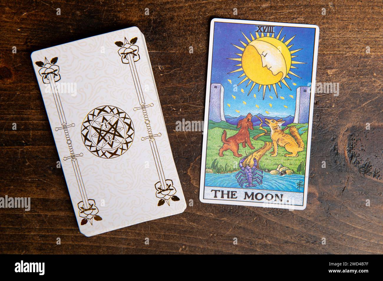 The classic card of Rider Waite deck Stock Photo - Alamy