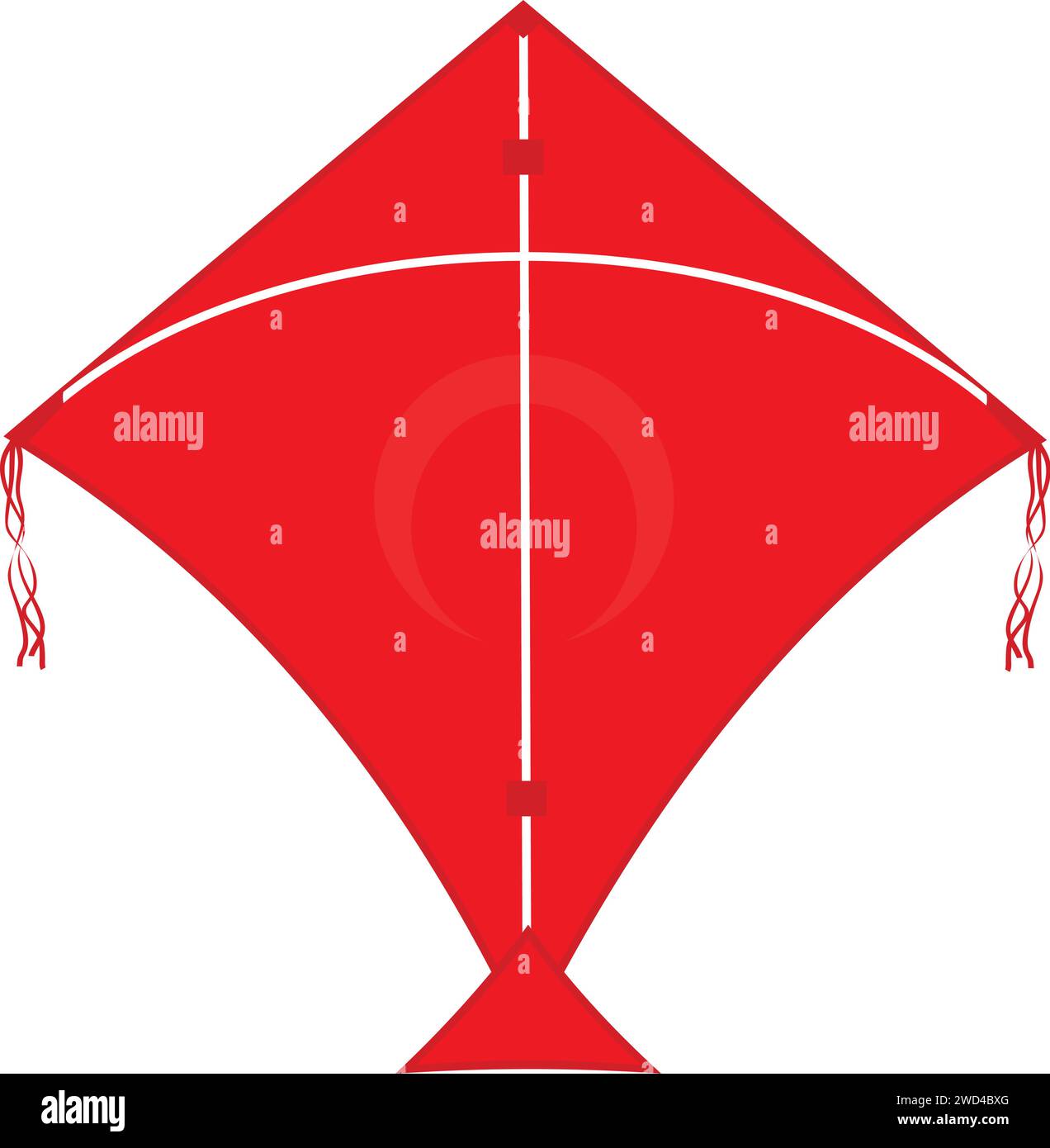 flat Kite clipart with fully editable eps file Kite festival concept