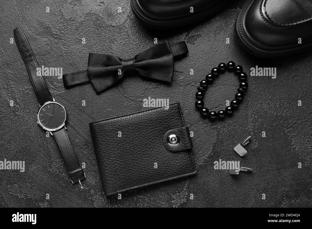 Wedding accessories fashion accessory Black and White Stock Photos ...