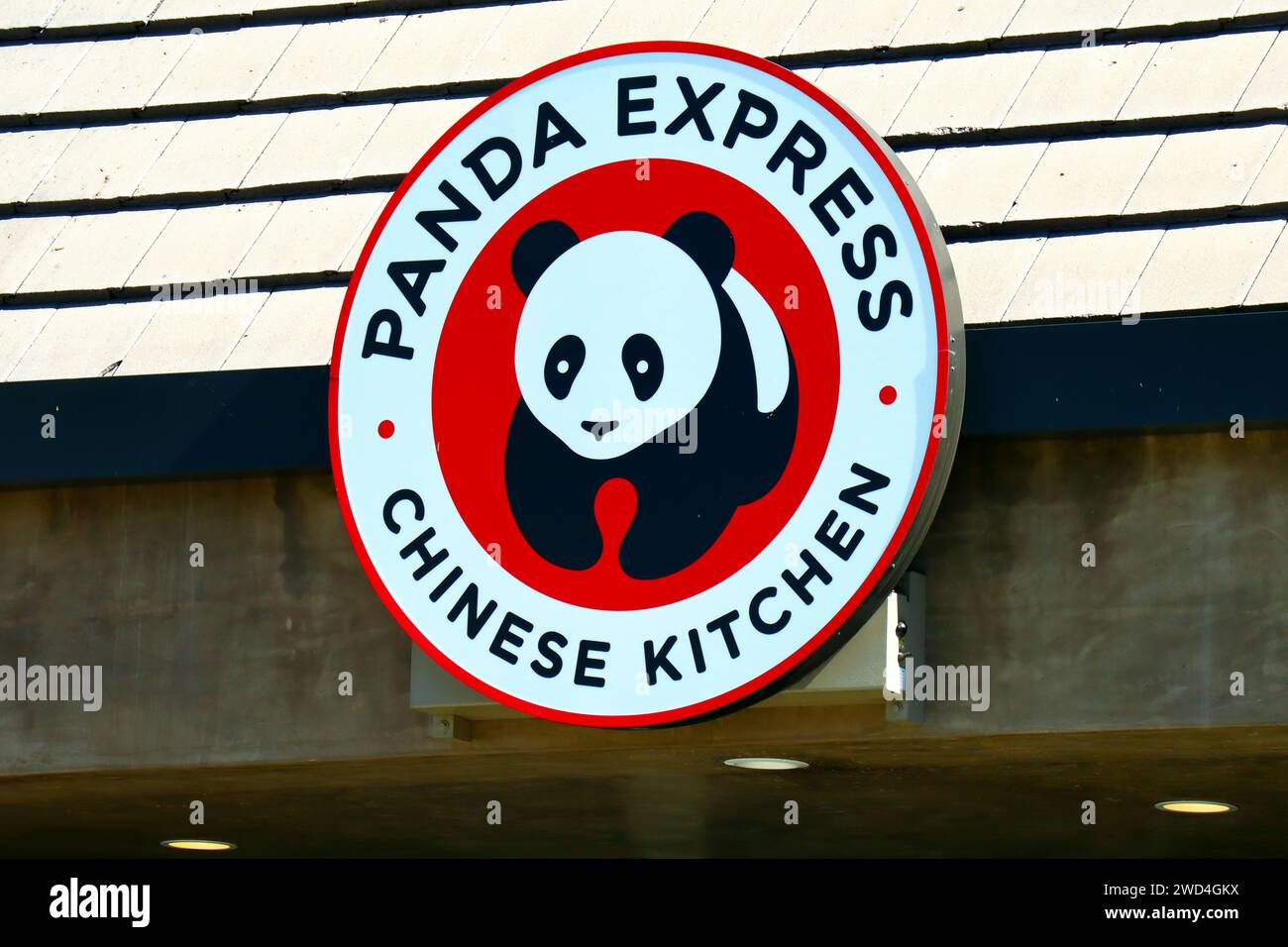 Los Angeles, California: Panda Express Chinese Kitchen food restaurant Stock Photo