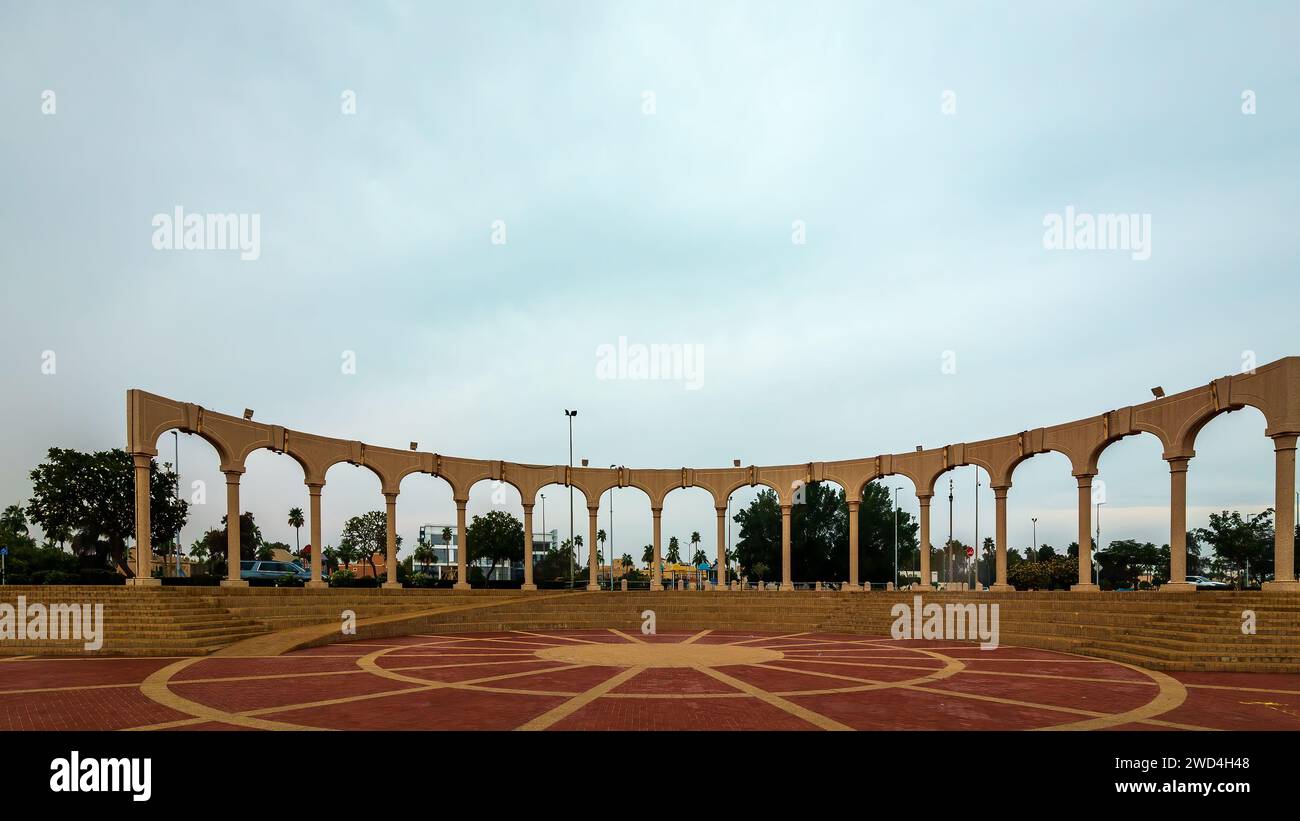 Morning view in Fanateer Beach - Al Jubail City,Saudi Arabia Stock ...