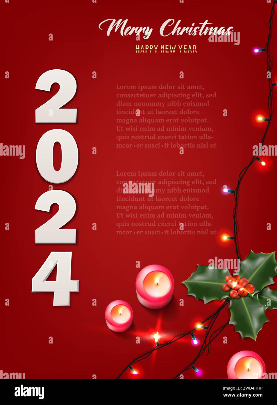 New year 2024 clock Stock Vector Images Alamy