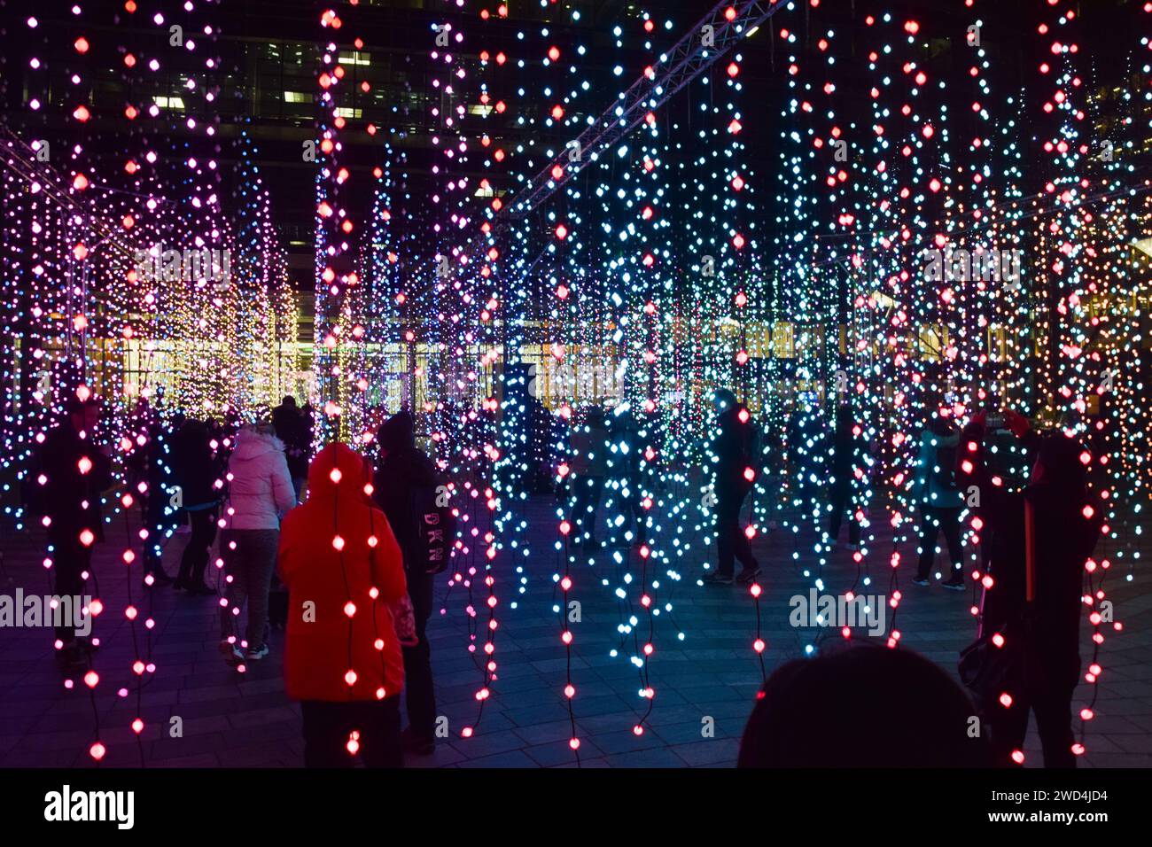 London, England, UK. 18th Jan, 2024. Submergence by Squidsoup, part of