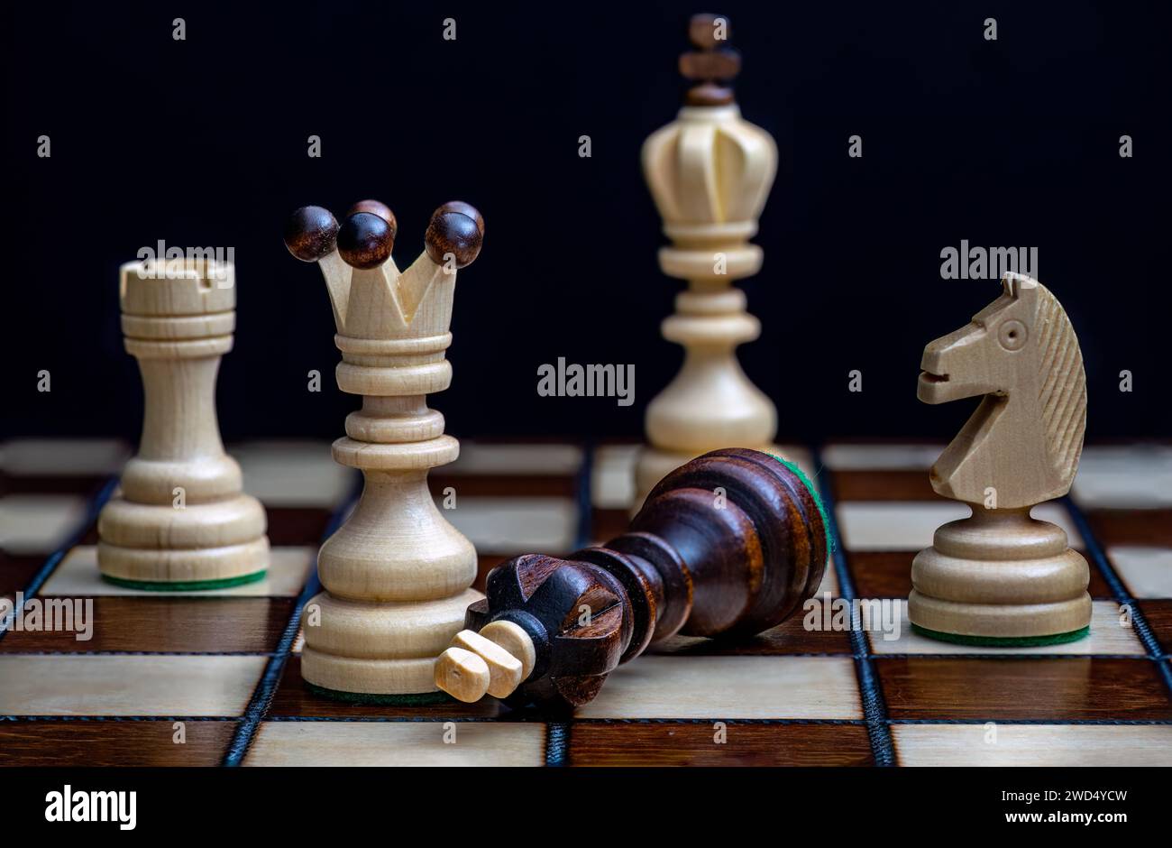 Check Pieces King pawn chess pieces hi-res stock photography and images - Alamy