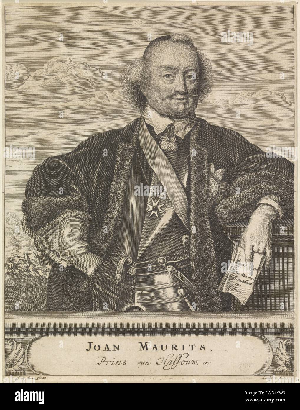1663 1695 portrait of johan maurits in his left hi-res stock ...
