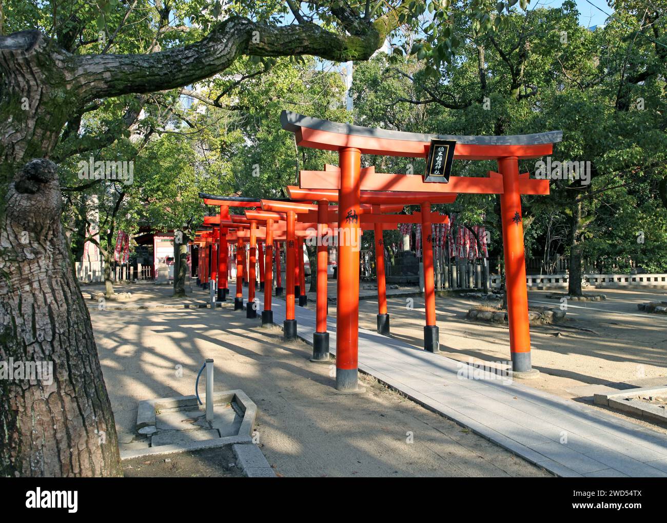 The Ikuta Shrine in Kobe, Japan. Stock Photo