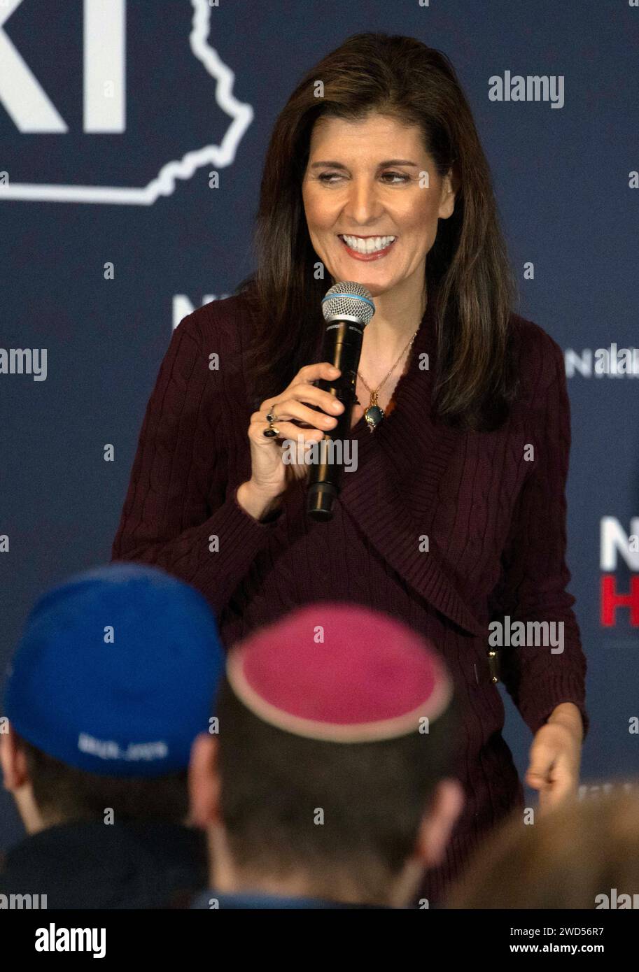 Hollis, New Hampshire, USA. 18th Jan, 2024. Former U.N. Ambassador and