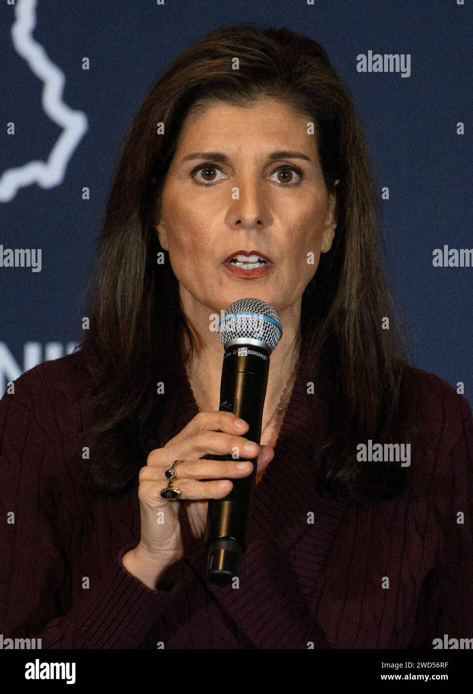 Hollis, New Hampshire, USA. 18th Jan, 2024. Former U.N. Ambassador and