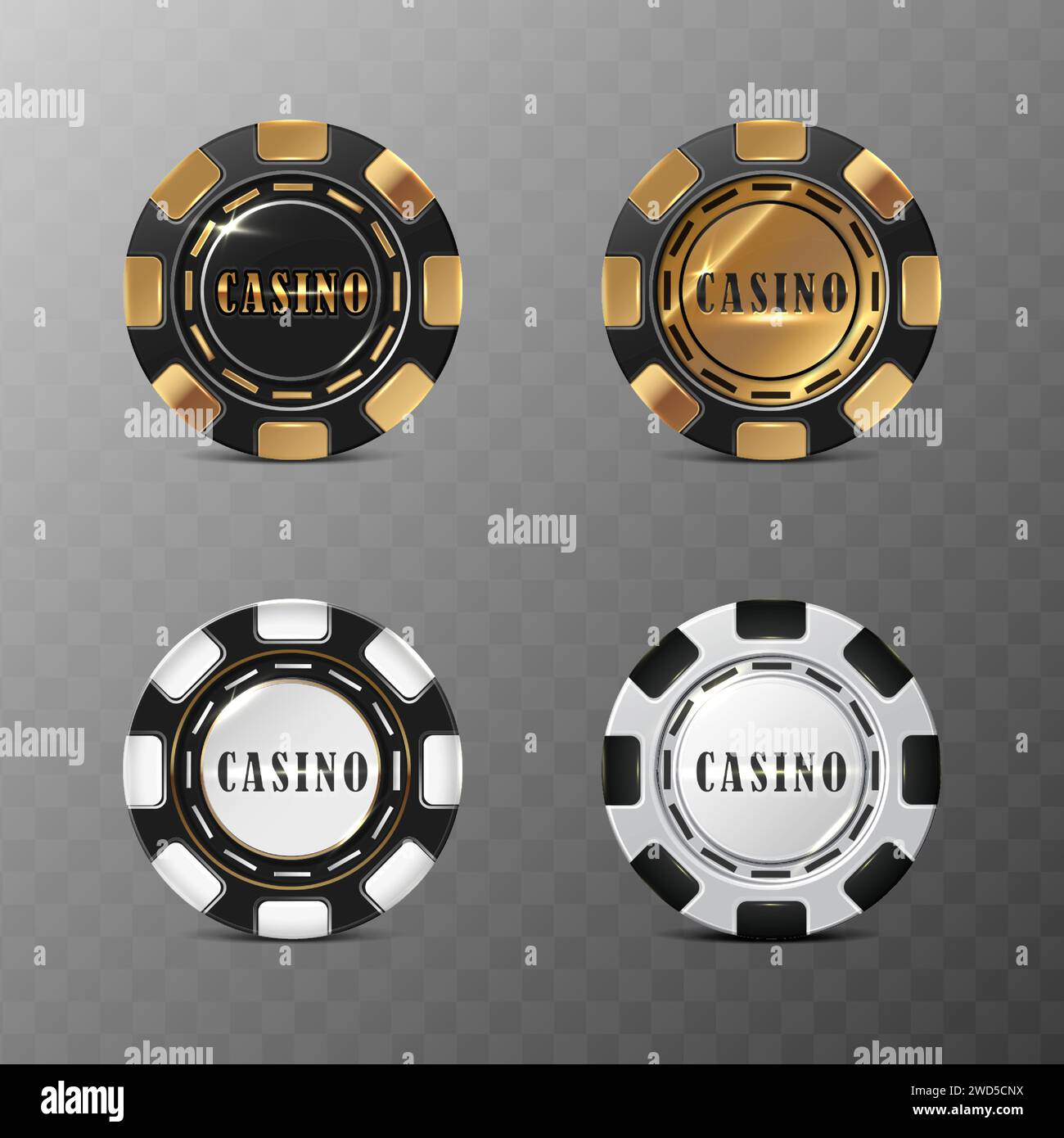 Poker chips all in Stock Vector Images - Page 2 - Alamy