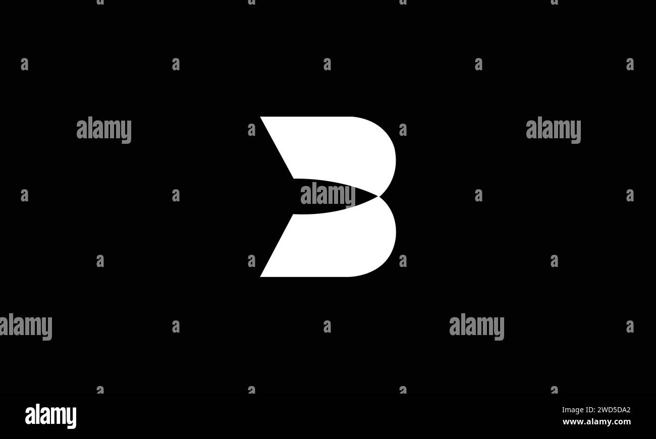 Modern and unique letter B initials logo design Stock Vector Image ...