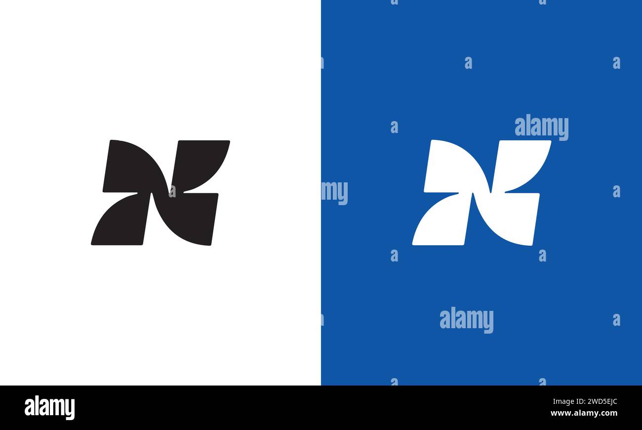 Letter N logo icon design template Stock Vector