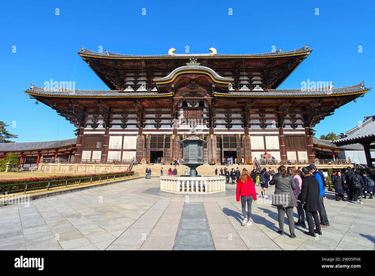 Todaiji Temple, a UNESCO World Heritage Site in Nara, Japan Stock Photo