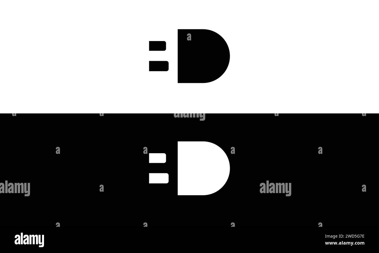 BD Logo Letter Design Template Element Stock Vector