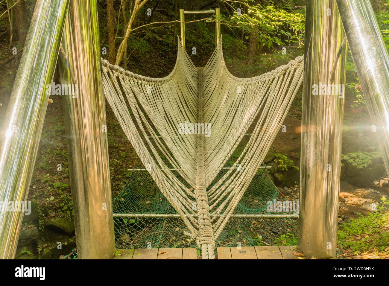 Korea Spring Rope Part rope park obstacle course hi-res stock photography and images - Alamy