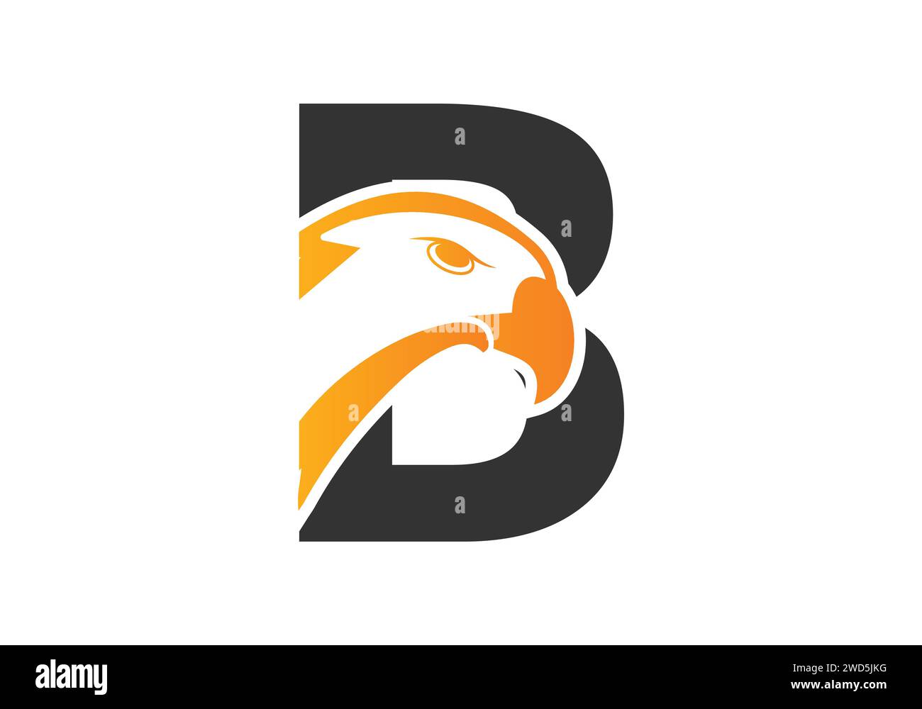 Letter B Eagle head Logo Design Vector Template. Modern logo design for ...