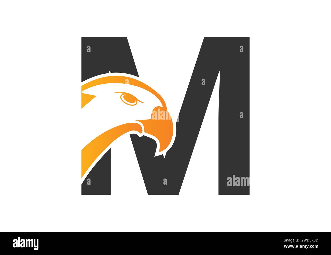 Letter M Eagle head Logo Design Vector Template. Modern logo design for ...