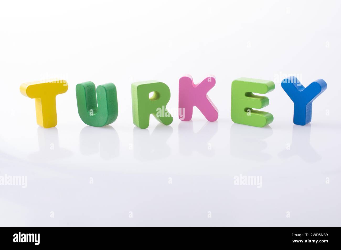 The word TURKEY written with colorful letter blocks Stock Photo - Alamy