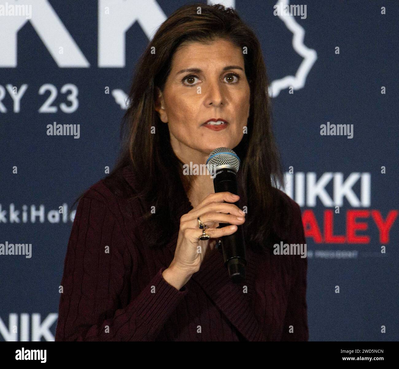 Hollis, New Hampshire, USA. 18th Jan, 2024. Former U.N. Ambassador and