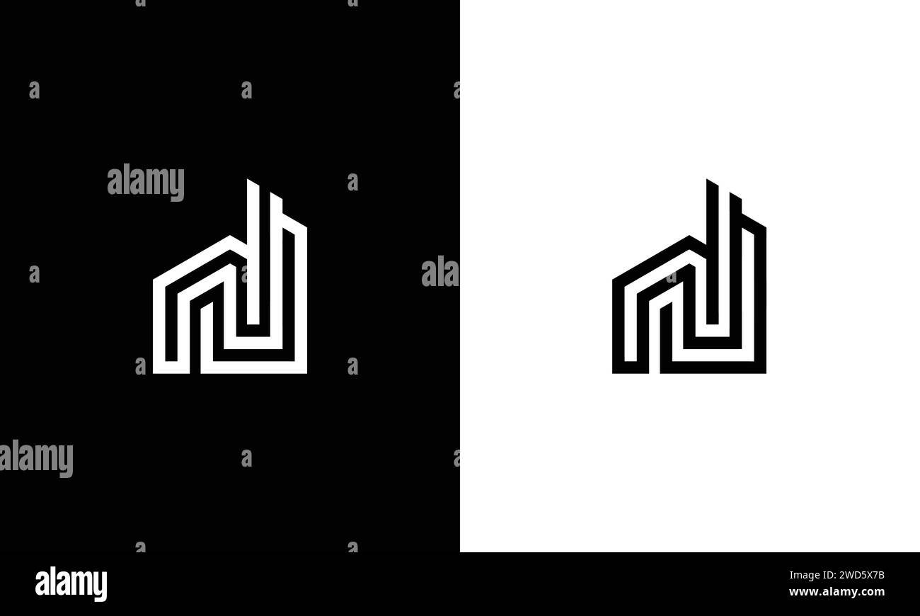 NN Letter Logo Design Icon Vector Symbol Stock Vector