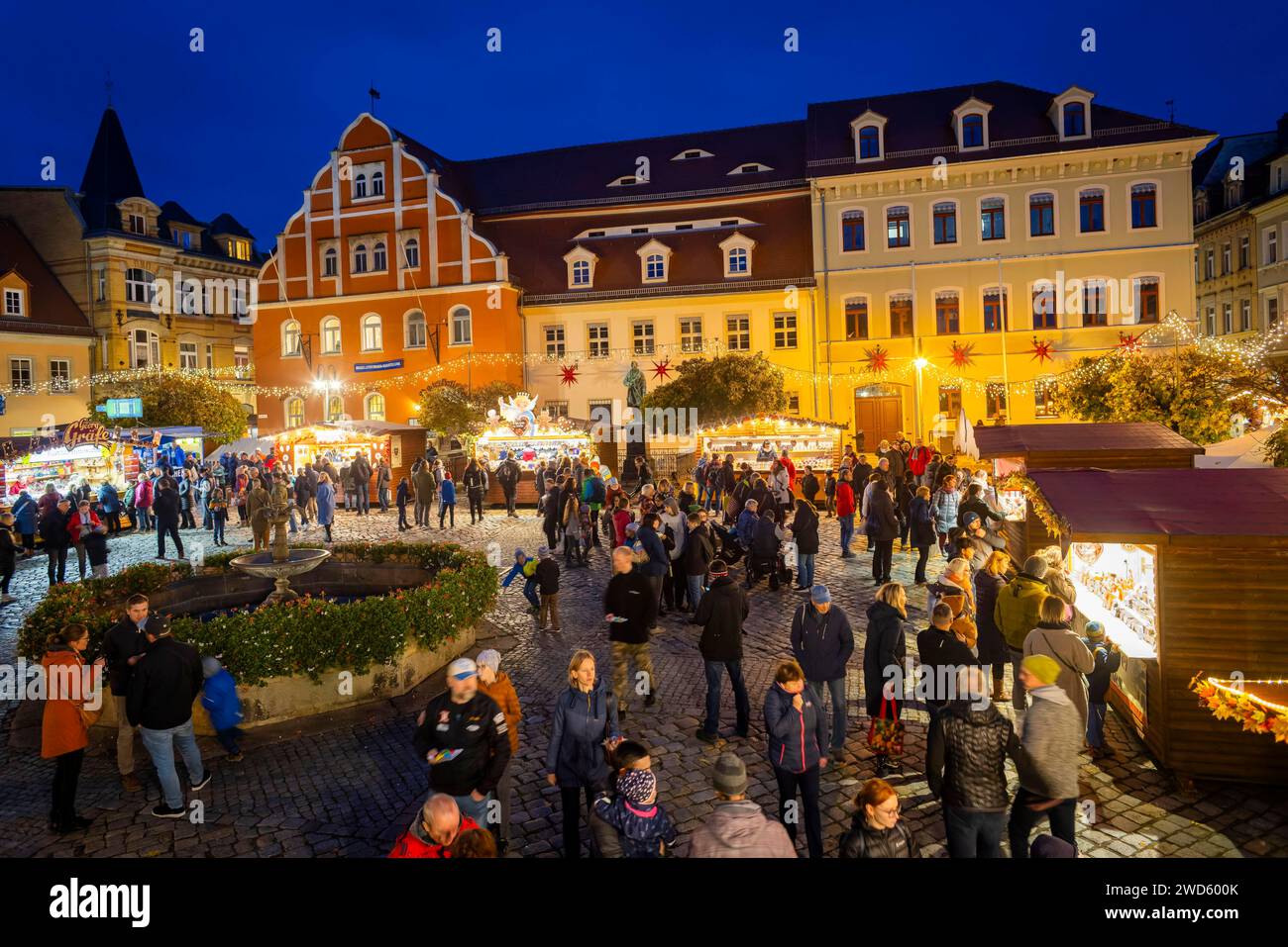 Pulsnitz Gingerbread Market, Pulsnitz, Saxony, Germany Stock