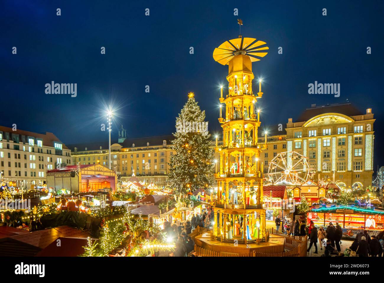 The Dresden Striezelmarkt is a Christmas market in Dresden. It has been held in Advent since