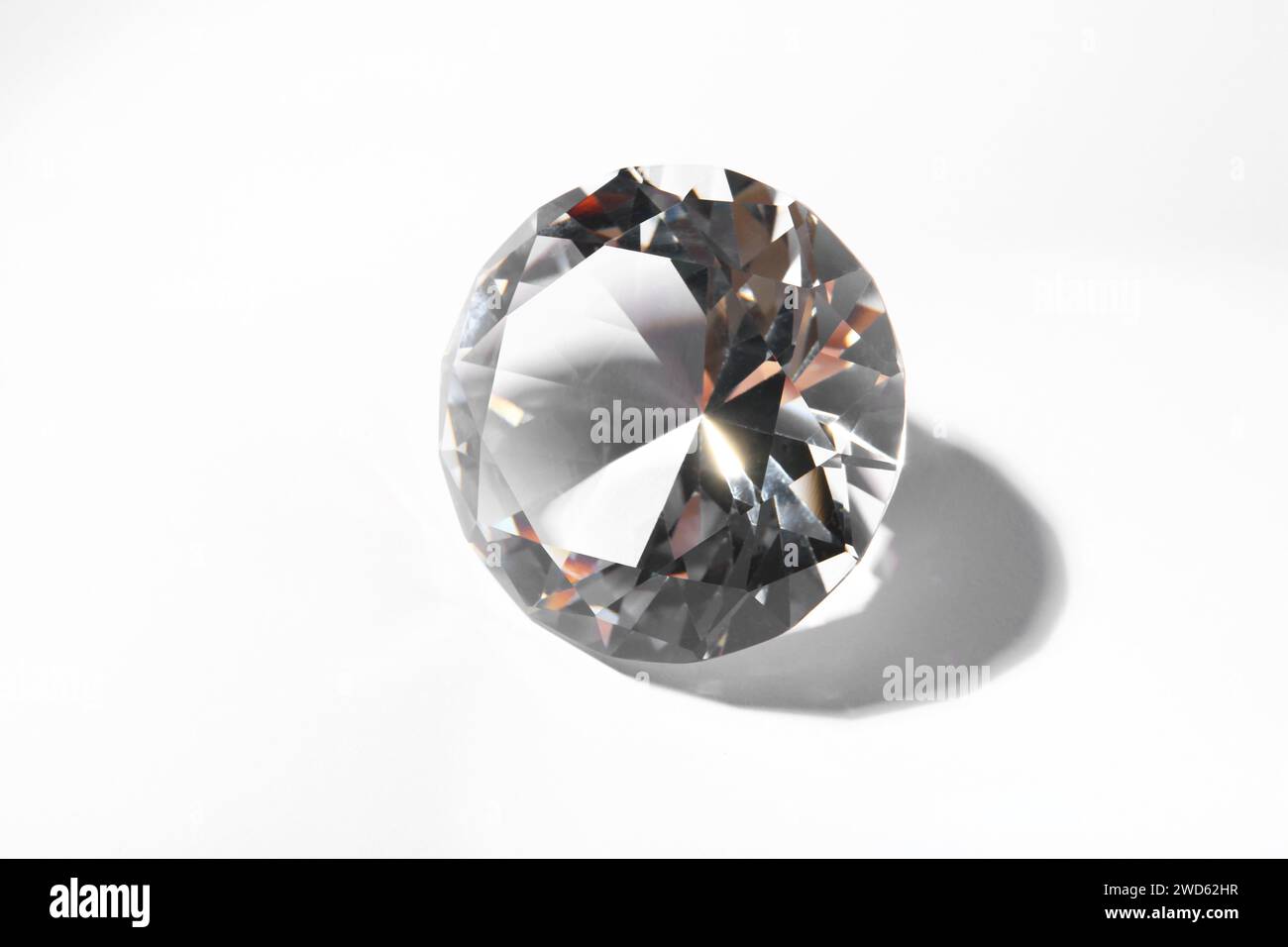One beautiful shiny diamond on white background Stock Photo - Alamy