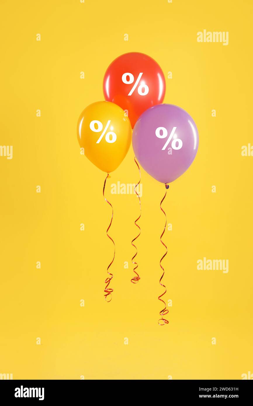 Happy birthday balloons sticker hi-res stock photography and images - Alamy