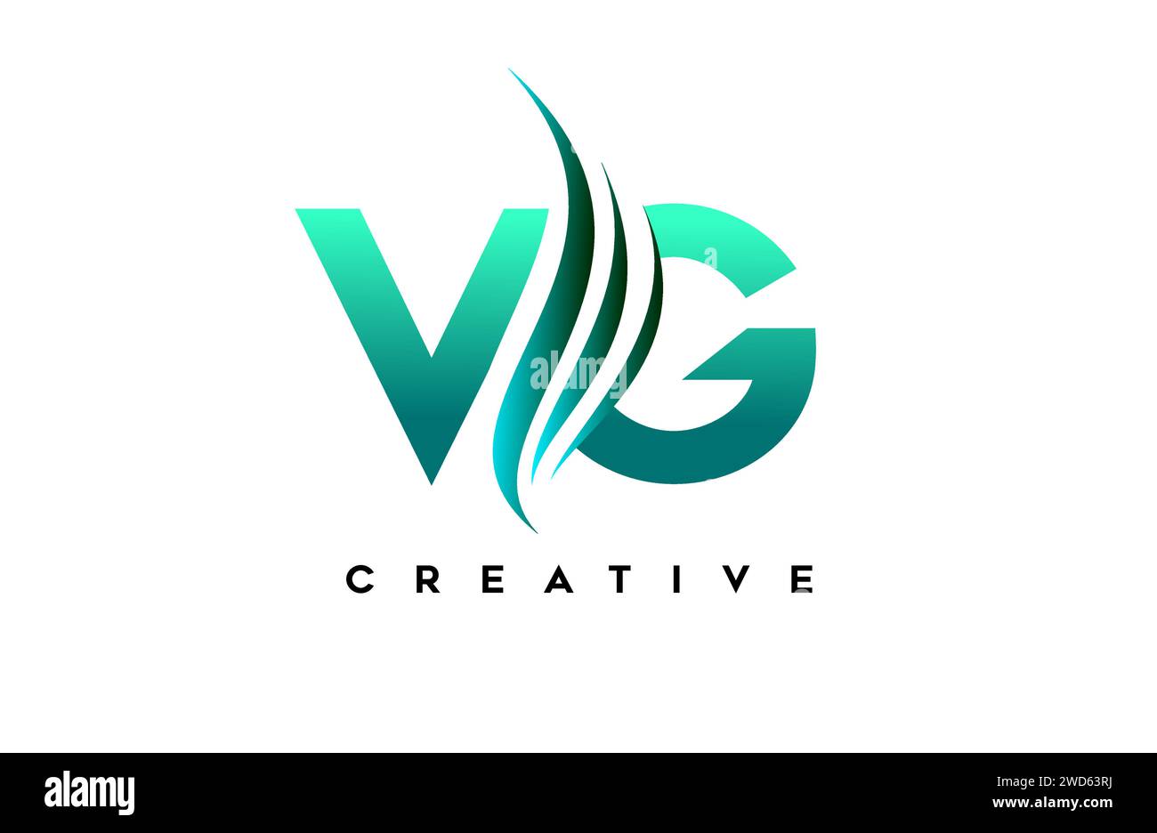 VG vg alphabet letter logo design idea concept for business or personal brand identity icon Vector Illustration. Stock Vector