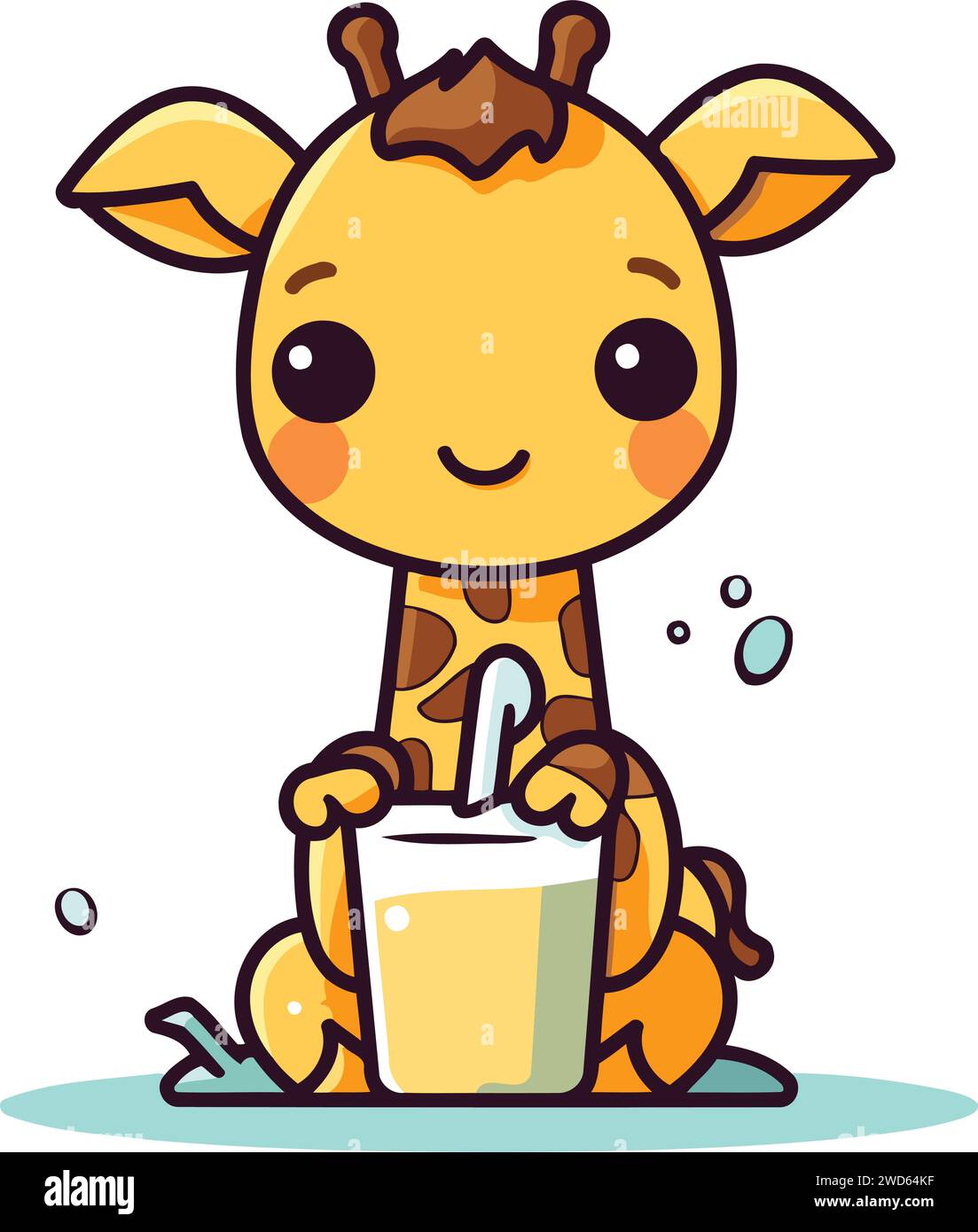 giraffe-drinking-milk-hi-res-stock-photography-and-images-alamy