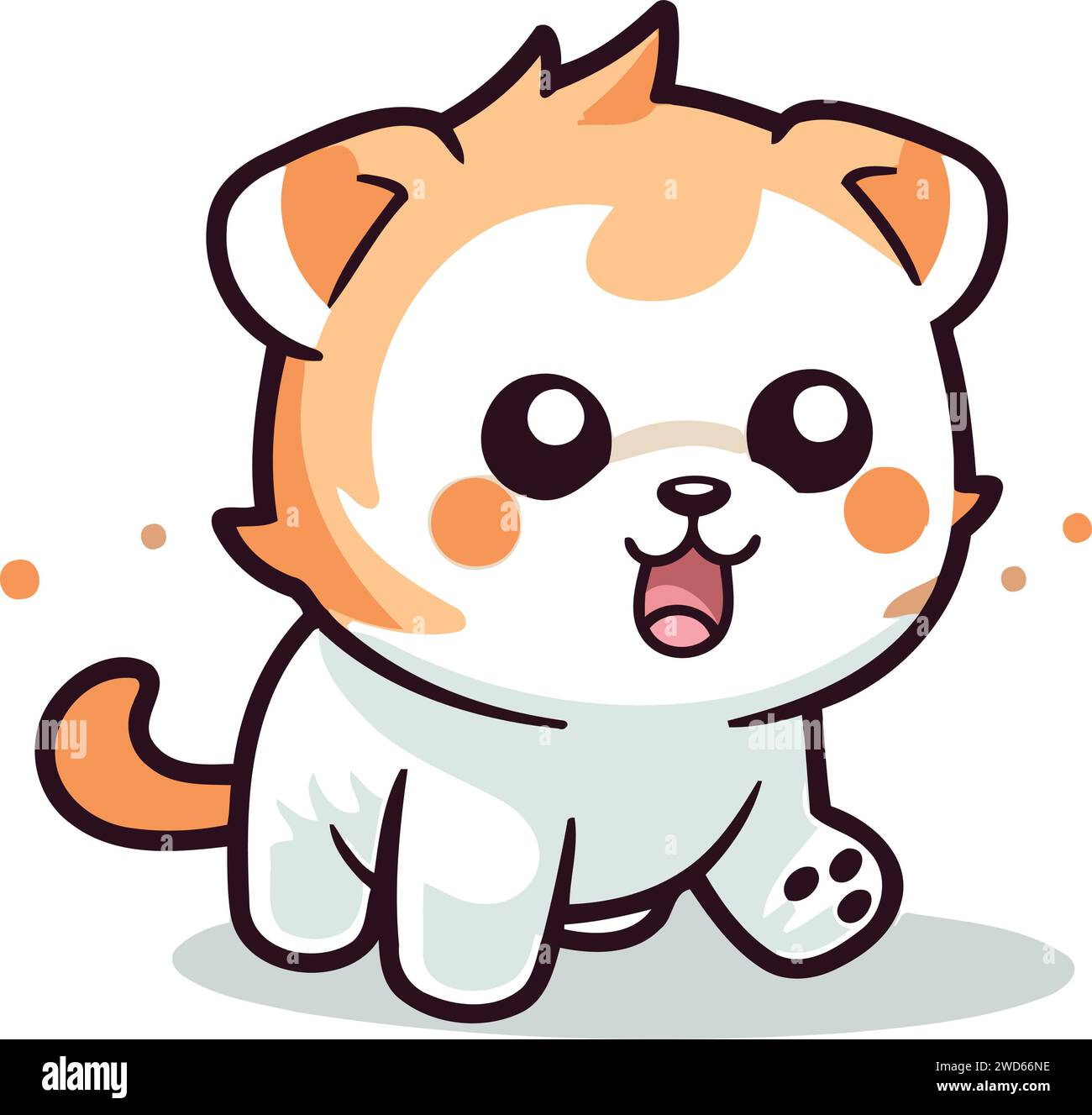 Cute Dog Cartoon Vector. Cute Dog Cartoon Vector. Cute Dog Vector Stock 