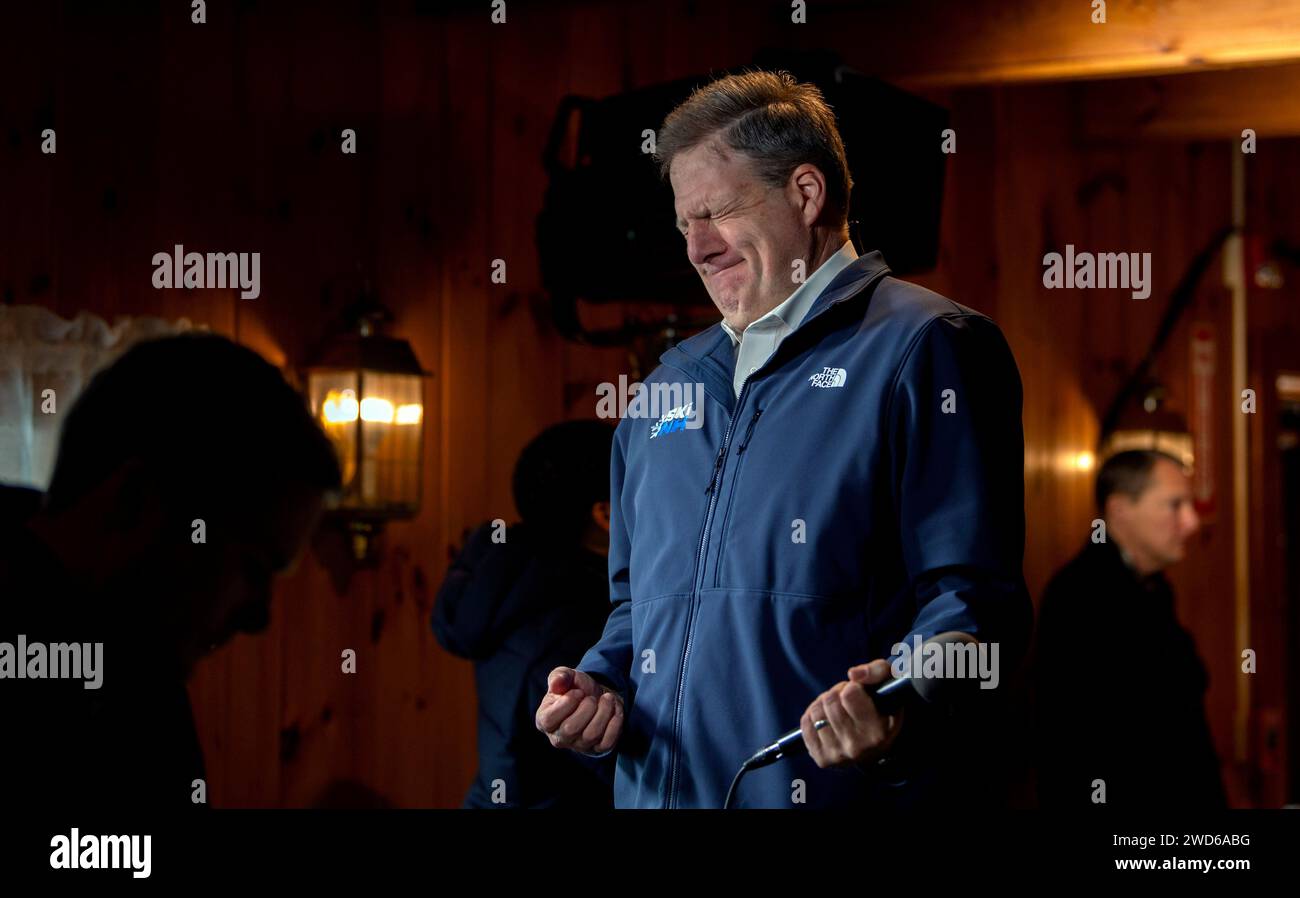 Hollis, New Hampshire, USA. 18th Jan, 2024. New Hampshire Governor