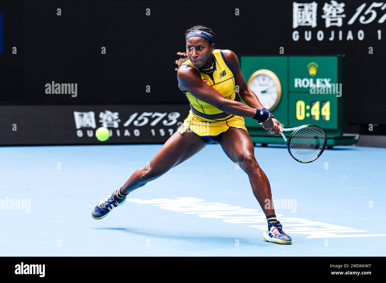 Melbourne, Australia, 19th Jan, 2024. Tennis player Coco Gauff from the