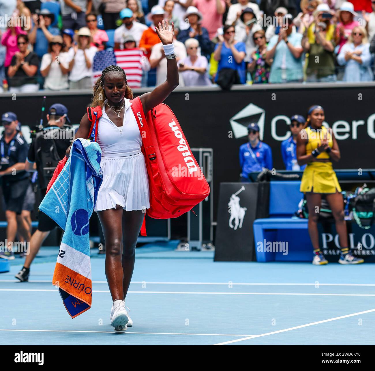Melbourne, Australia, 19th Jan, 2024. Tennis player Alycia Parks from