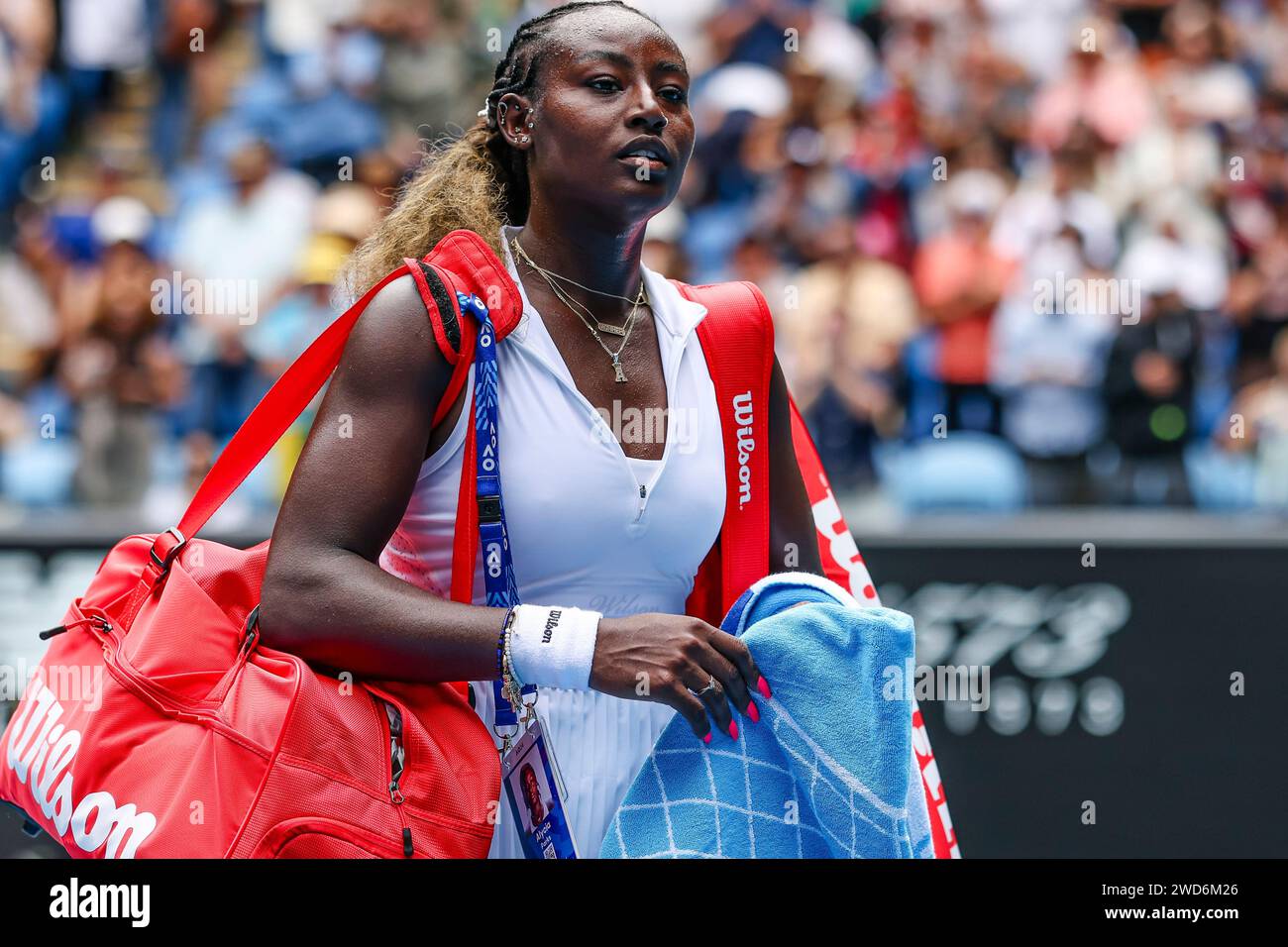 Melbourne, Australia, 19th Jan, 2025. Tennis player Alycia Parks from