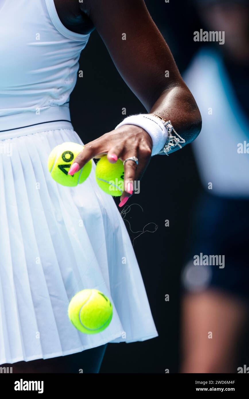 Melbourne, Australia, 19th Jan, 2024. Tennis player Alycia Parks from