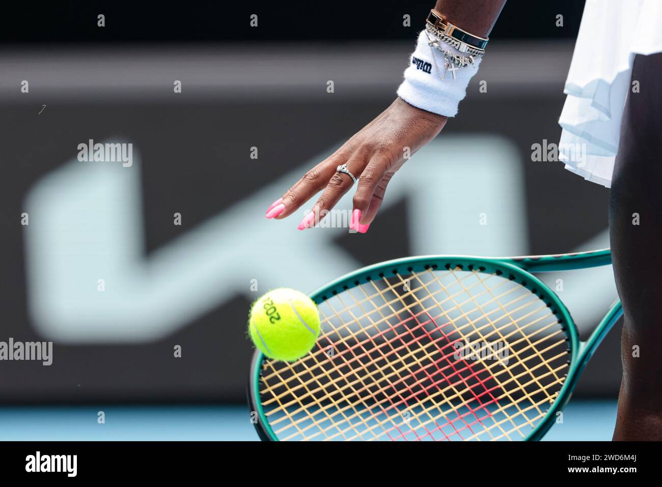 Melbourne, Australia, 19th Jan, 2024. Tennis player Alycia Parks from