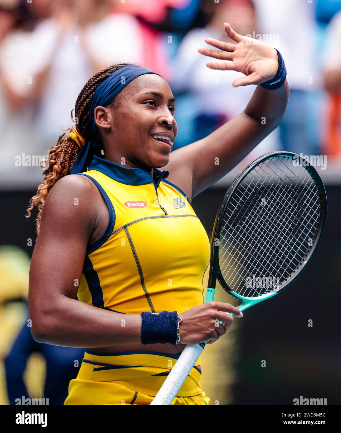 Melbourne, Australia, 19th Jan, 2024. Tennis player Coco Gauff from the