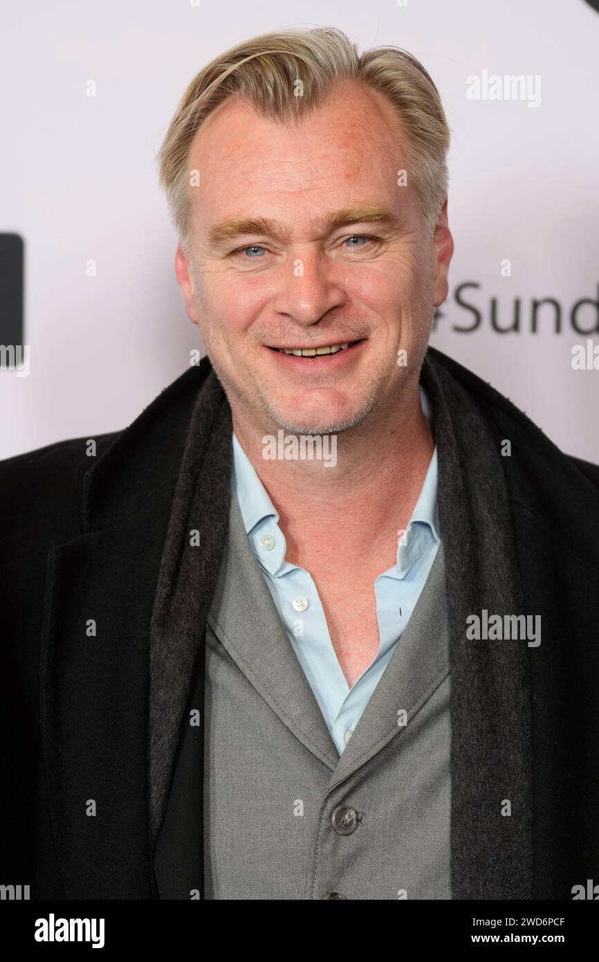 Christopher Nolan attends the 2024 Sundance Film Festival's Opening ...