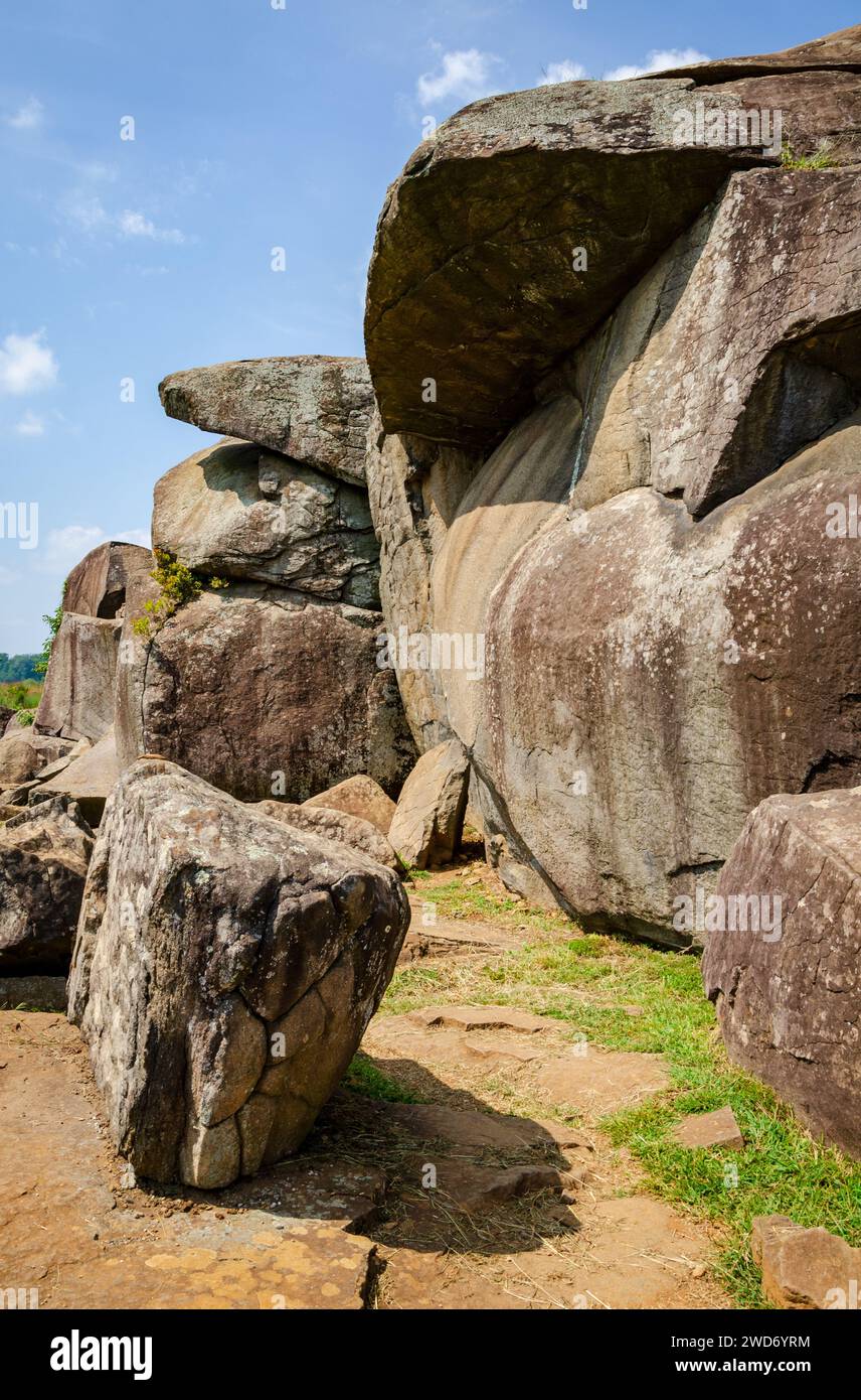 The Devil's Den at Gettysburg National Military Park, American Civil 