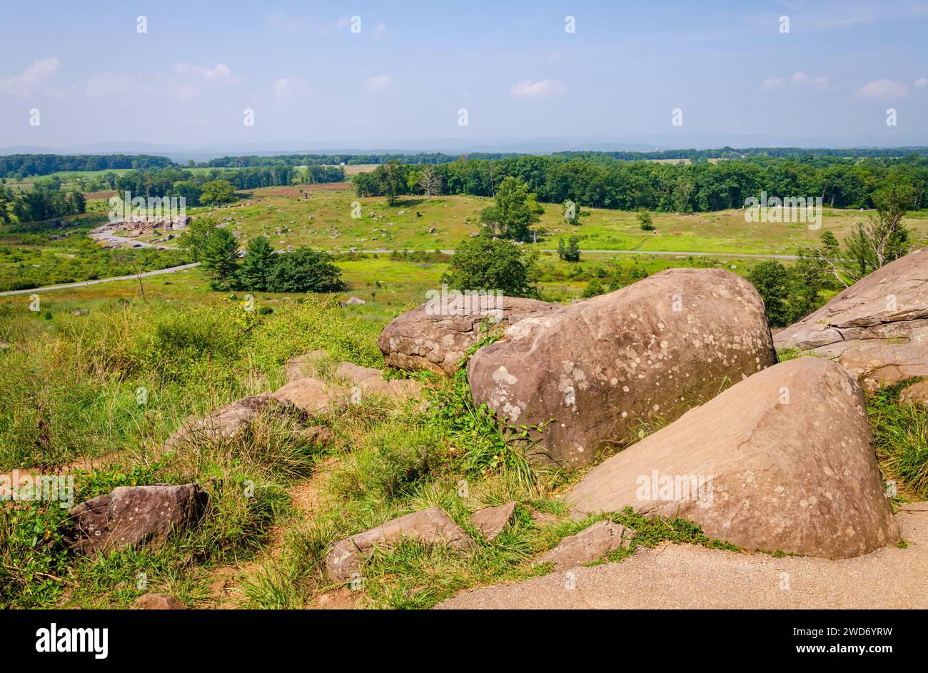 The Devil's Den at Gettysburg National Military Park, American Civil 