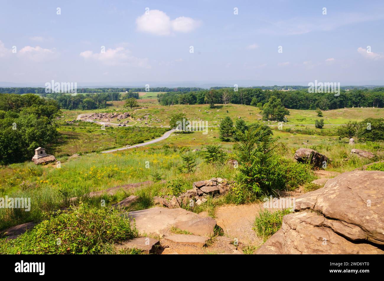 The Devil's Den at Gettysburg National Military Park, American Civil 