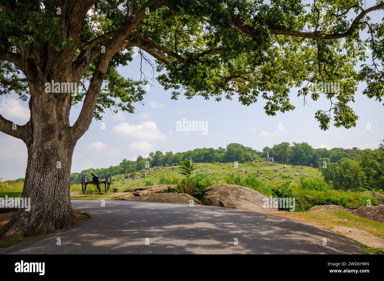 The Devil's Den at Gettysburg National Military Park, American Civil ...