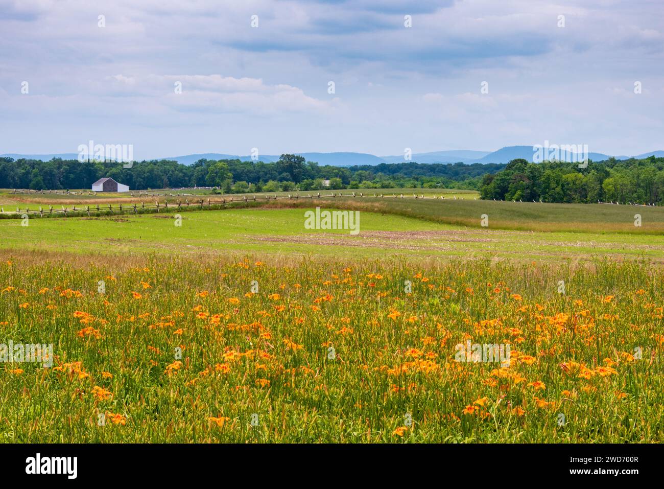 Gettysburg National Military Park, American Civil War Battlefield, in Gettysburg, Pennsylvania, USA Stock Photo