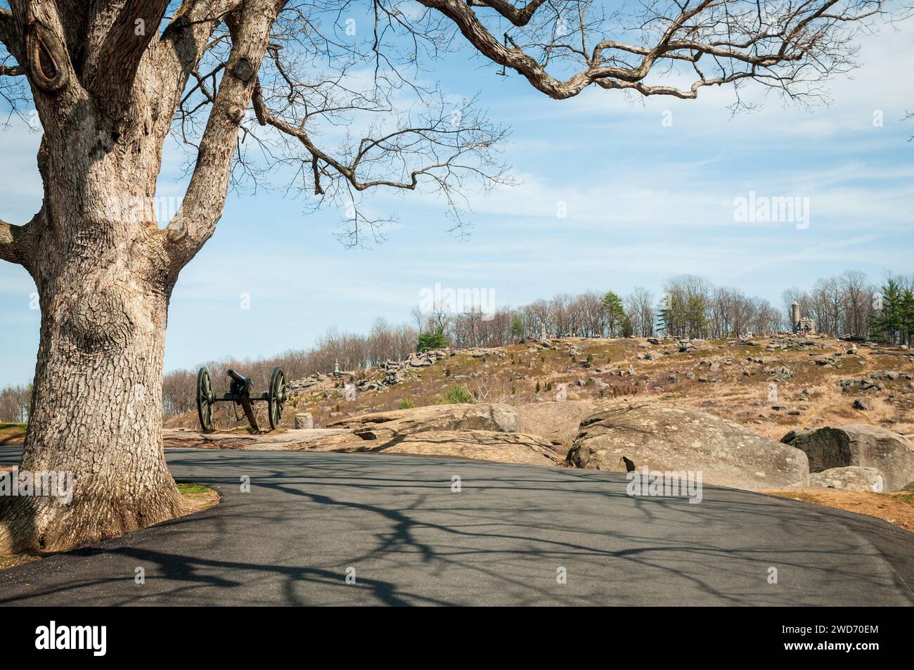 The Devil's Den at Gettysburg National Military Park, American Civil ...