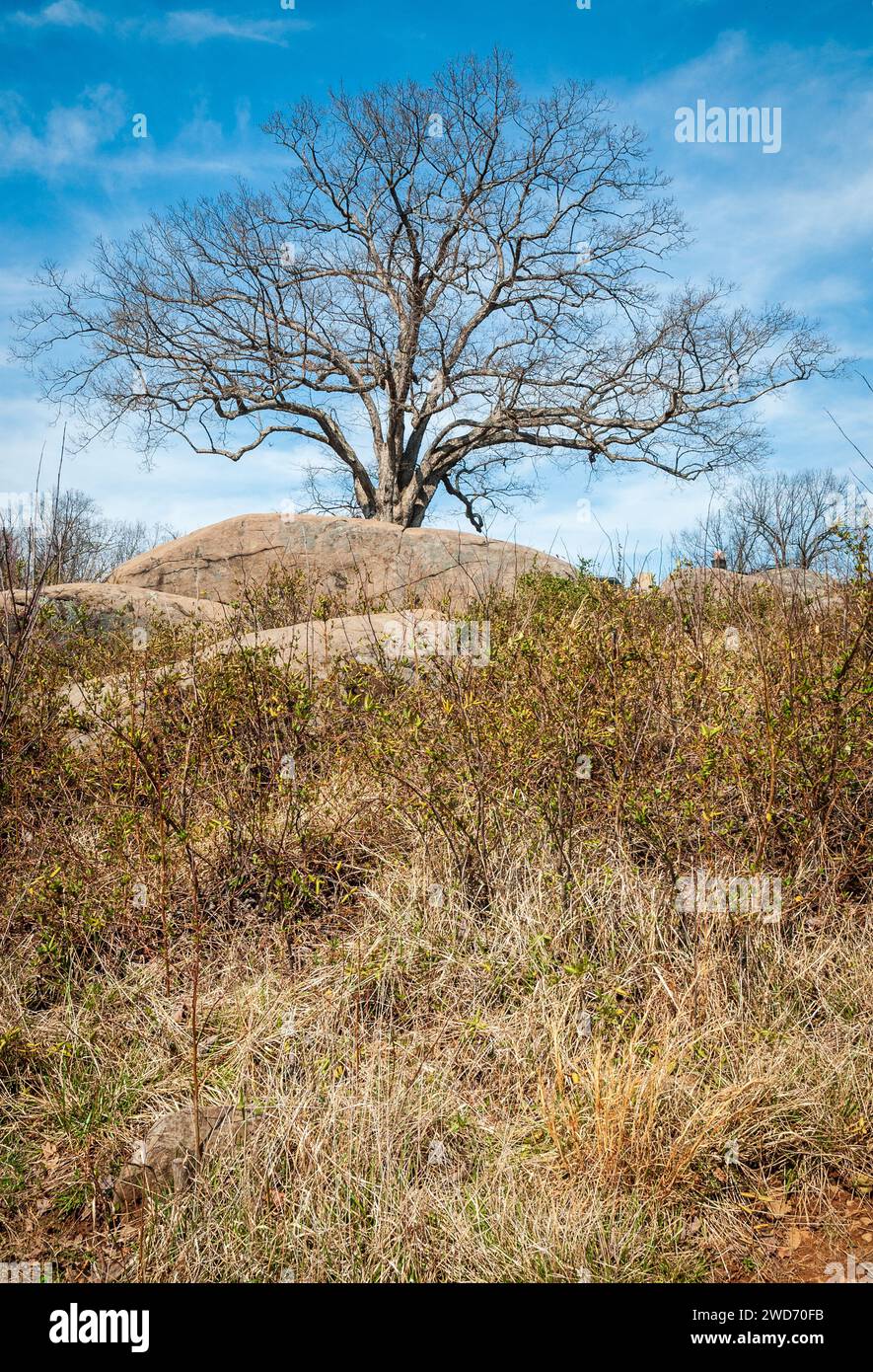 The Devil's Den at Gettysburg National Military Park, American Civil ...