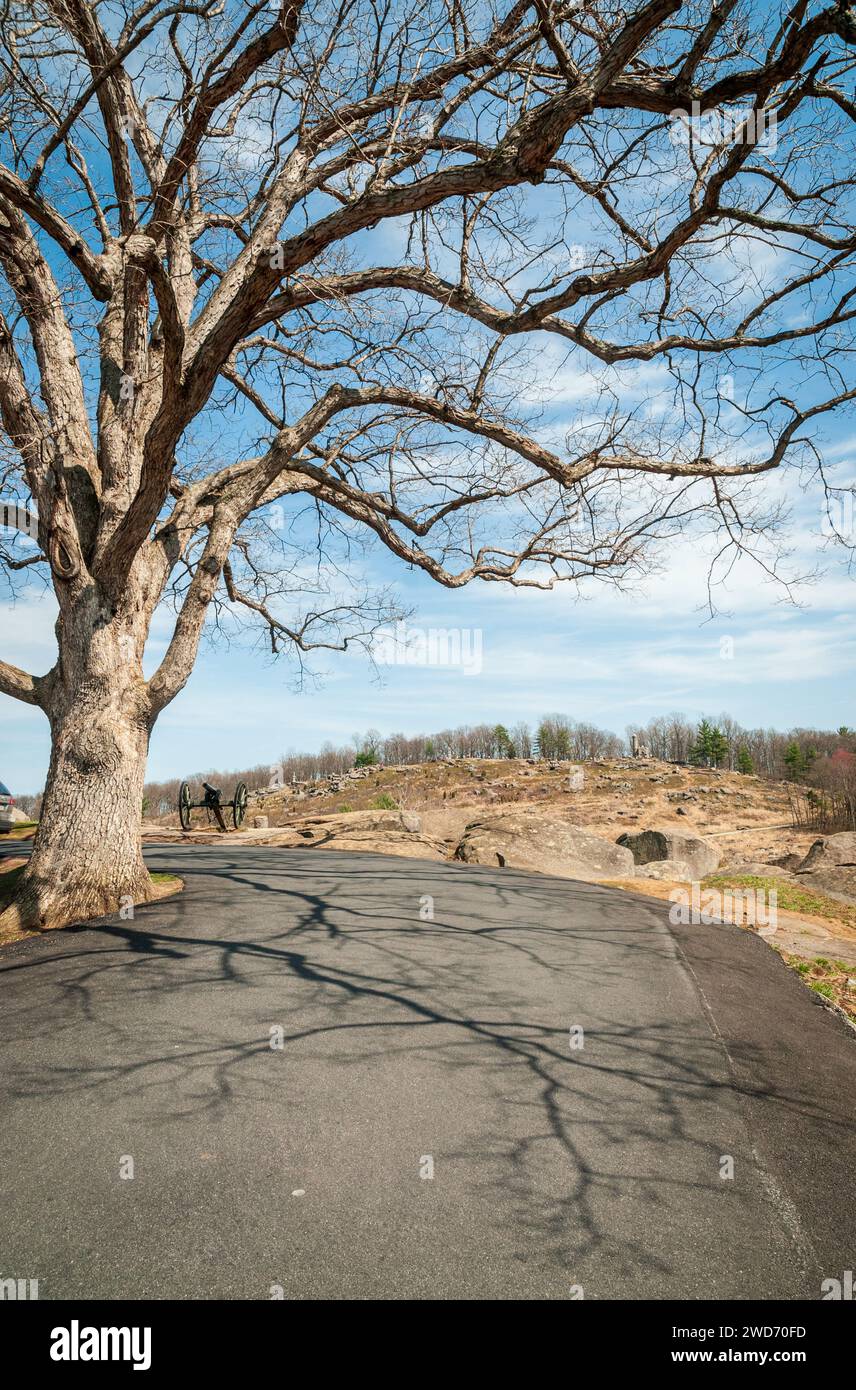 The Devil's Den at Gettysburg National Military Park, American Civil ...