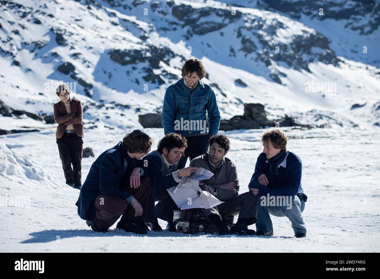 MATÍAS RECALT in SOCIETY OF THE SNOW (2023), directed by JUAN ANTONIO ...